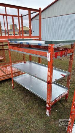 ROLLING SHELF WITH 4 SHELVES