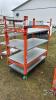 ROLLING SHELF WITH 4 SHELVES