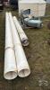 52FT OF PLASTIC SILO PIPE WITH ADJUSTABLE HOOD