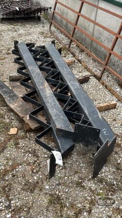 (4) STEEL STAIR TREAD RISERS