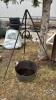 CAST IRON KETTLE WITH TRIPOD - 2