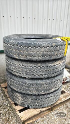 (4) BF GOODRICH 11R22.5ST 576 TIRES