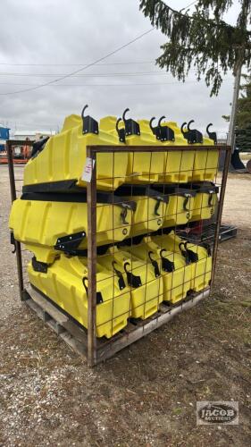(12) JOHN DEERE 3 BU. SEED HOPPERS