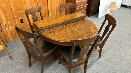 Round Oak 48in Centre Pedestal Table -See Notes