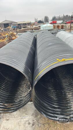 (2) 48IN X 19FT PAINTED STEEL CULVERT