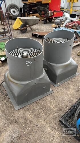 (2) 18IN BARN FANS