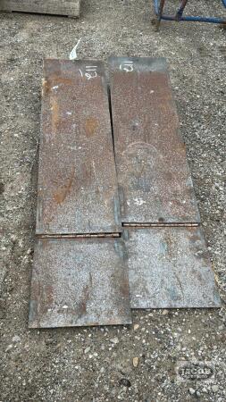 PAIR OF 52IN STEEL RAMPS WITH FLIP UP ENDS