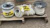(3) COILS OF NYLON ELECTRIC FENCE CABLE - 2