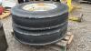 (2) FIRESTONE 7.50-20 4 PLY TIRES ON 6 BOLT RIMS - 2