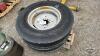 (2) FIRESTONE 7.50-20 4 PLY TIRES ON 6 BOLT RIMS - 3