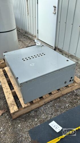EMPTY CONTROL PANEL WITH HINGED LID