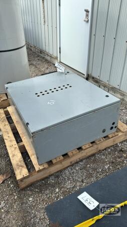 EMPTY CONTROL PANEL WITH HINGED LID