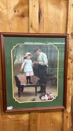 Framed Victorian Print