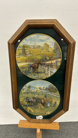 2 Peter Etril Snyder Framed Plates -See Notes