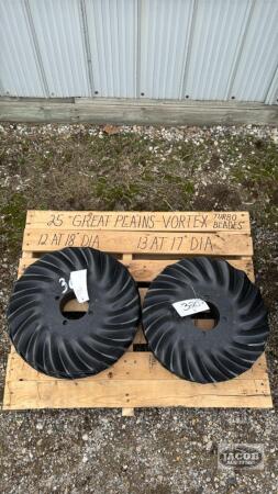 (25) GREAT PLAINS VORTEX TURBO BLADES