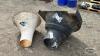 (2) FIBREGLASS & POLY SILO FUNNELS - 3
