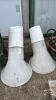 (2) POLY SILO CONES