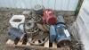 ASSORTED SINGLE PHASE MOTOR & PULLEY LOT - 2