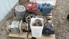 ASSORTED SINGLE PHASE MOTOR & PULLEY LOT - 4
