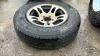 (3) 15IN TRAILER TIRES ON 5 BOLT RIMS - 4