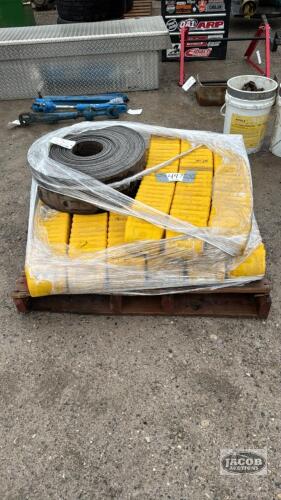 APPROX.112FTX7IN GRAIN LEG BELT W/223 PLASTIC CUPS
