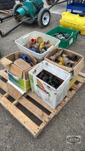 SKID OF PLASTIC BARREL SPIGOTS