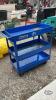 WESTWARD 3 SHELF SHOP CART