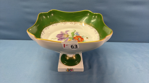 Limoges Pedestal Bowl -9in Wide x 7in High