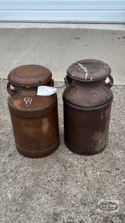 (2) MILK CANS