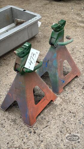 (2) POWER FIST HEAVY DUTY AXLE STANDS