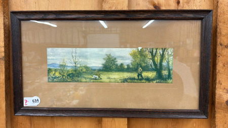 Framed English Hunting Scene