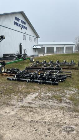 SALFORD 32FT 3-BAR TINE HARROWS AN ROLLING BASKETS