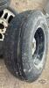 (3) 15IN TRAILER TIRES ON 5 BOLT RIMS - 7