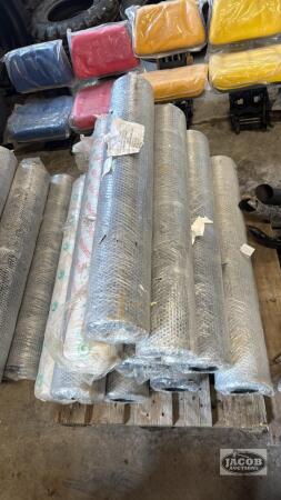 Skid lot of mulching paper 11 rolls