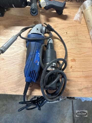 Grinder and drill