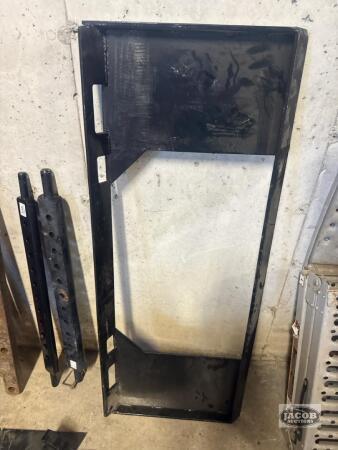 Weld on skid steer plate