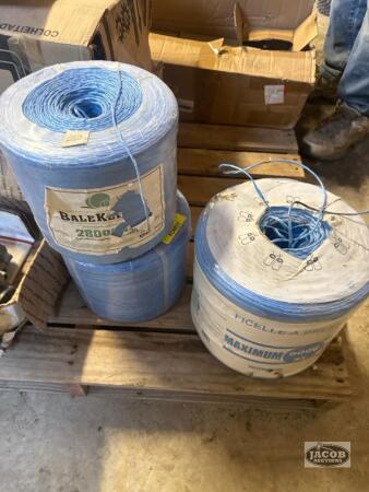 3 rolls of bailer twine