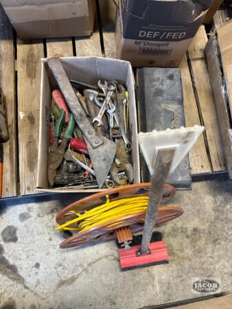 Misc tools tool box , extension cord