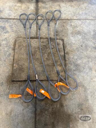 Five aircraft cables