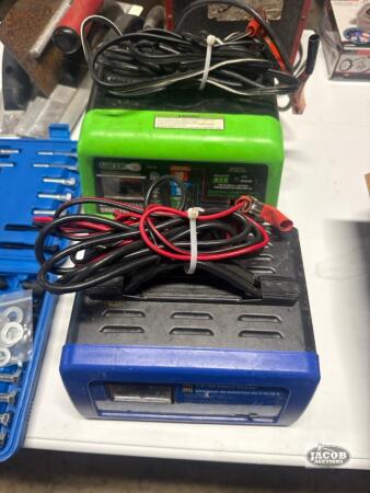 2 battery chargers