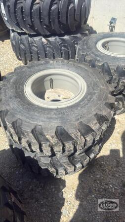 Unused BKt 27x10-12 tire on 6 bolt wheel x2