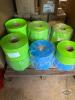 Skid lot of plastic rolls