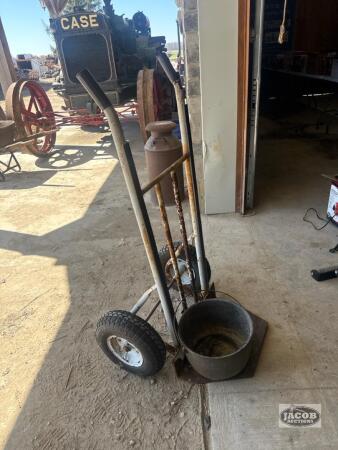 Wheel dolley cart