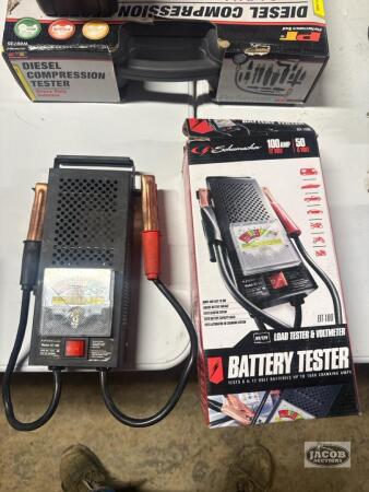 Two battery testers