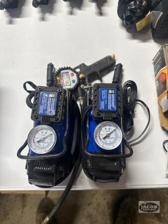 2 mini air compressors