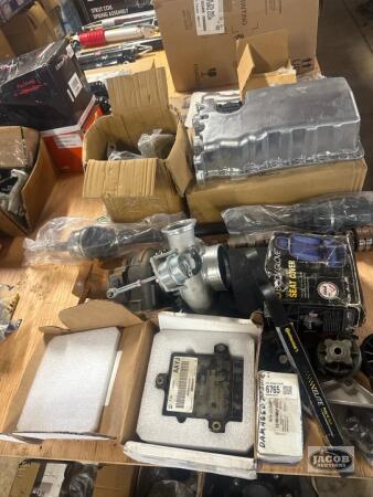 Assortment of car parts