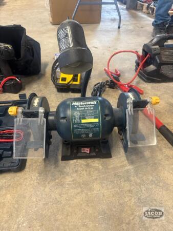 6 inch Mastercraft bench grinder