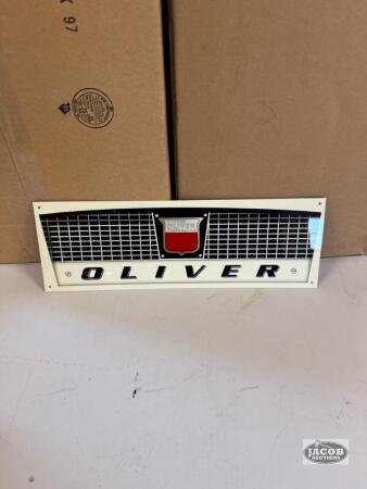Metal Oliver sign