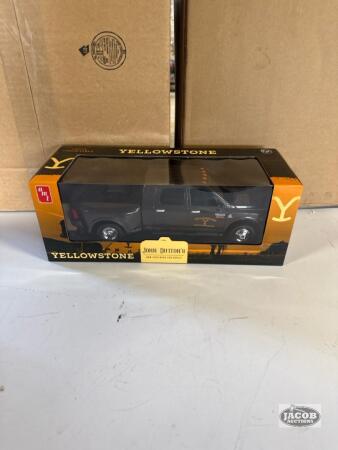 Yellow stone truck