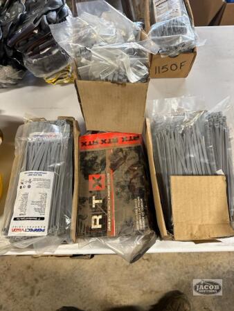 4 boxes of zip ties